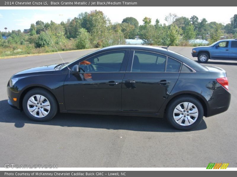 Black Granite Metallic / Jet Black/Medium Titanium 2014 Chevrolet Cruze LS