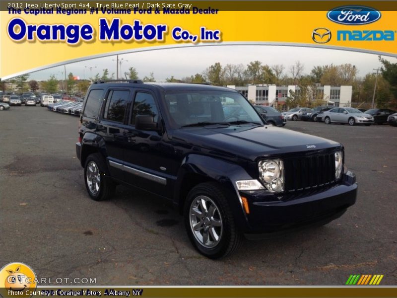 True Blue Pearl / Dark Slate Gray 2012 Jeep Liberty Sport 4x4