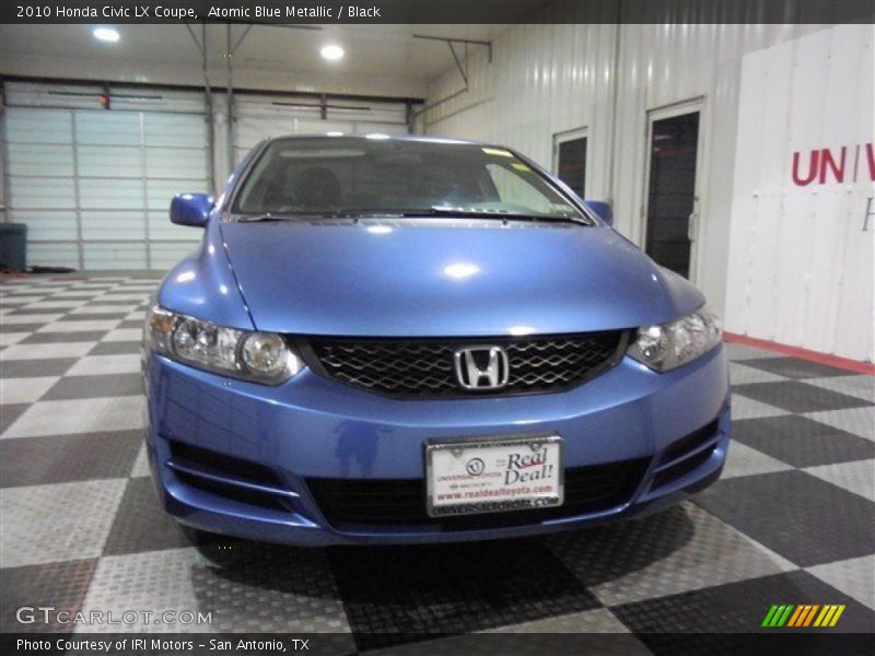 Atomic Blue Metallic / Black 2010 Honda Civic LX Coupe