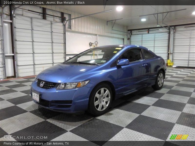 Atomic Blue Metallic / Black 2010 Honda Civic LX Coupe