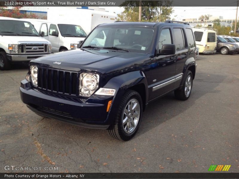 True Blue Pearl / Dark Slate Gray 2012 Jeep Liberty Sport 4x4