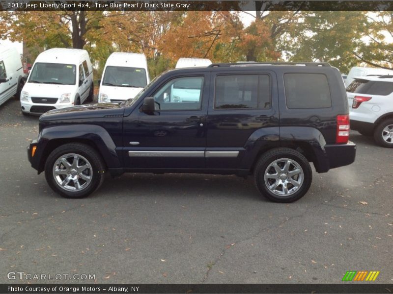 True Blue Pearl / Dark Slate Gray 2012 Jeep Liberty Sport 4x4