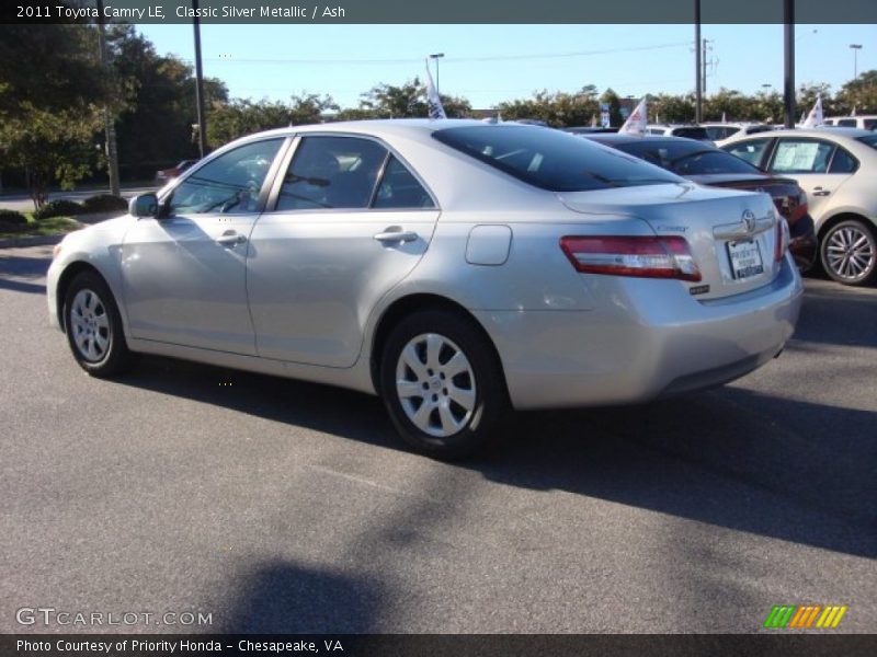 Classic Silver Metallic / Ash 2011 Toyota Camry LE