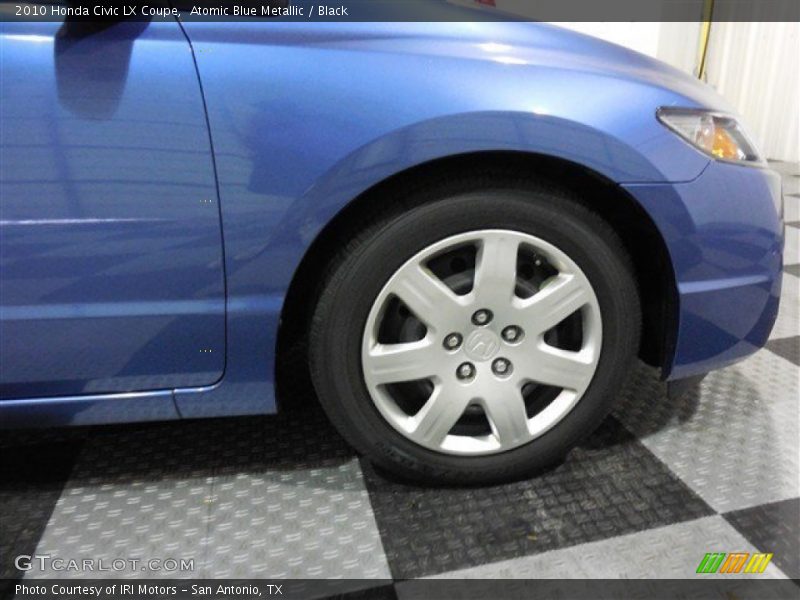 Atomic Blue Metallic / Black 2010 Honda Civic LX Coupe