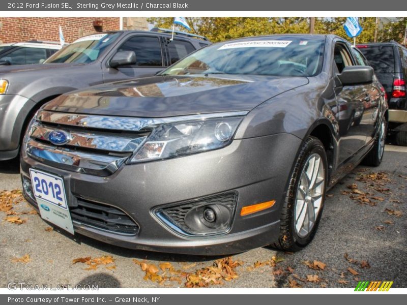 Sterling Grey Metallic / Charcoal Black 2012 Ford Fusion SEL