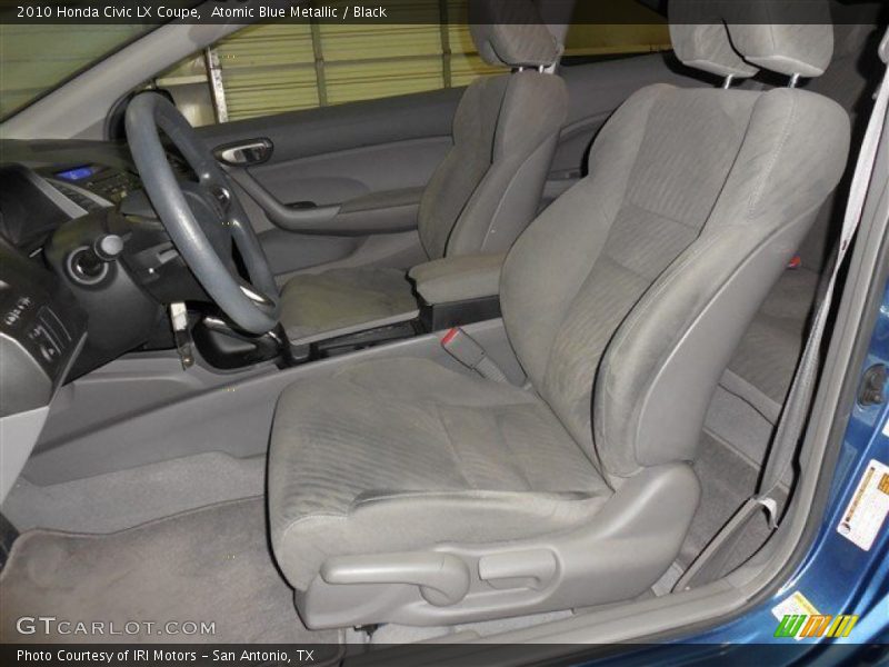 Atomic Blue Metallic / Black 2010 Honda Civic LX Coupe
