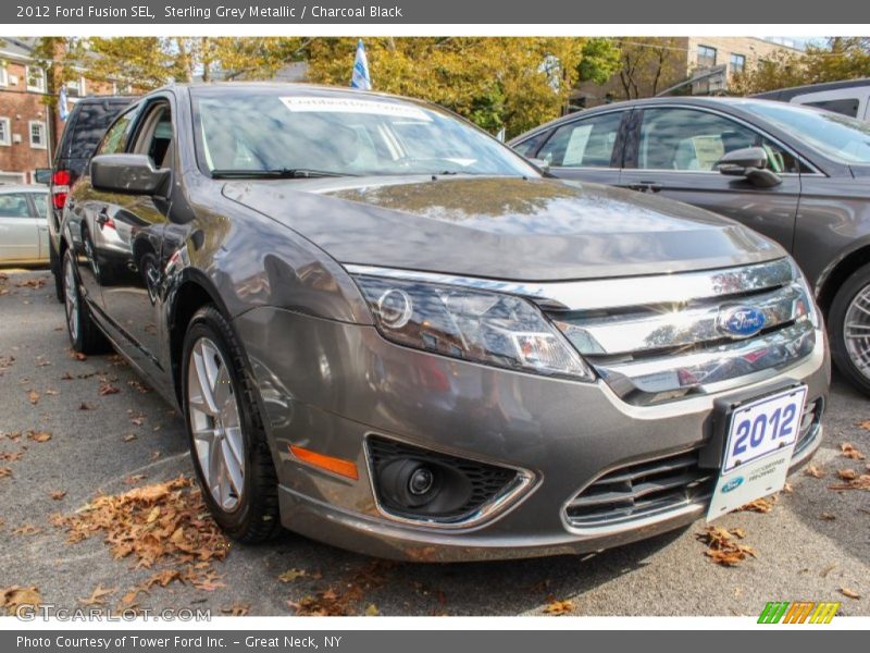 Sterling Grey Metallic / Charcoal Black 2012 Ford Fusion SEL