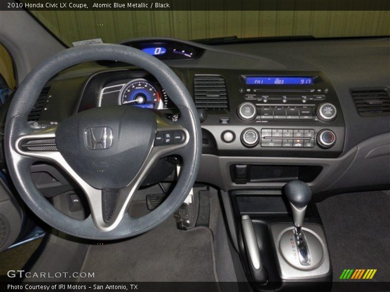 Atomic Blue Metallic / Black 2010 Honda Civic LX Coupe