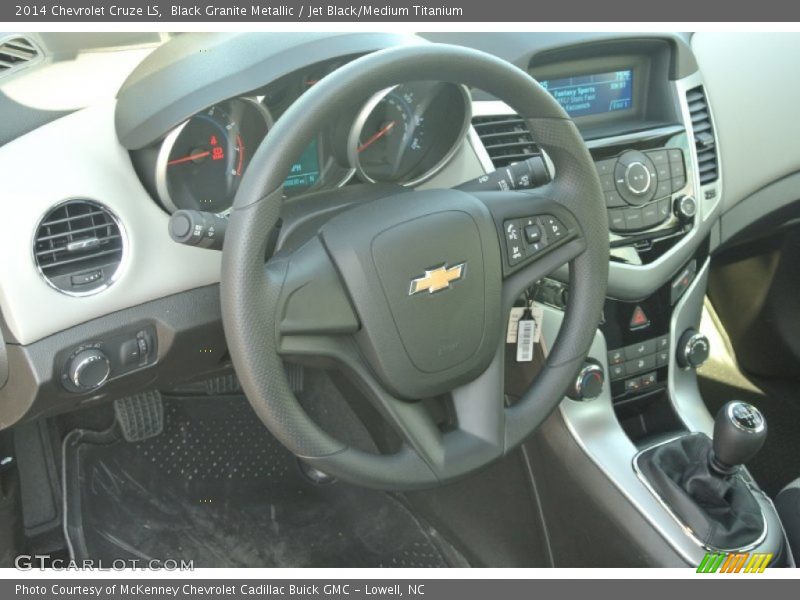 Black Granite Metallic / Jet Black/Medium Titanium 2014 Chevrolet Cruze LS