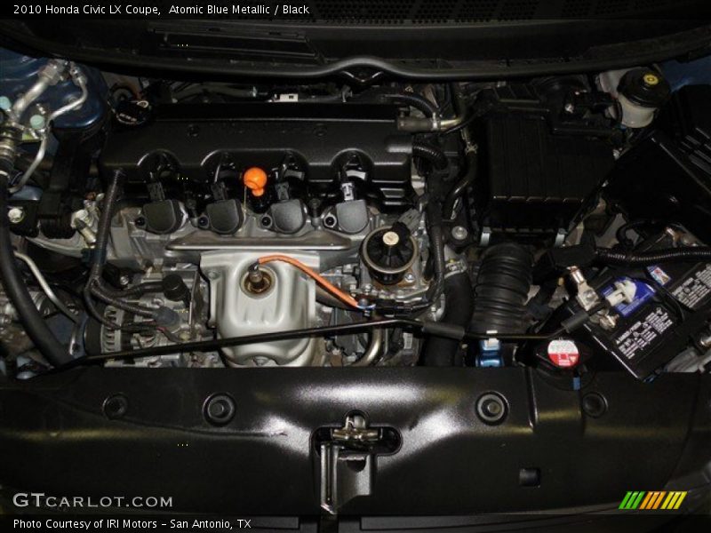 Atomic Blue Metallic / Black 2010 Honda Civic LX Coupe
