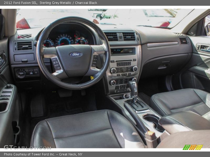 Sterling Grey Metallic / Charcoal Black 2012 Ford Fusion SEL