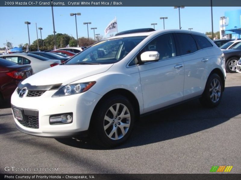 Crystal White Pearl Mica / Black 2009 Mazda CX-7 Grand Touring