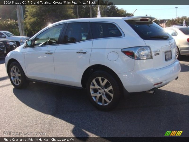 Crystal White Pearl Mica / Black 2009 Mazda CX-7 Grand Touring