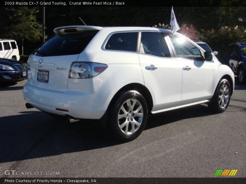 Crystal White Pearl Mica / Black 2009 Mazda CX-7 Grand Touring