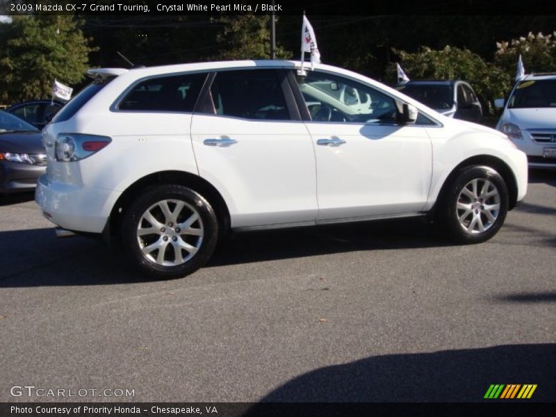 Crystal White Pearl Mica / Black 2009 Mazda CX-7 Grand Touring