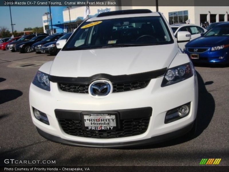 Crystal White Pearl Mica / Black 2009 Mazda CX-7 Grand Touring