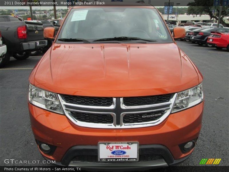 Mango Tango Pearl / Black 2011 Dodge Journey Mainstreet