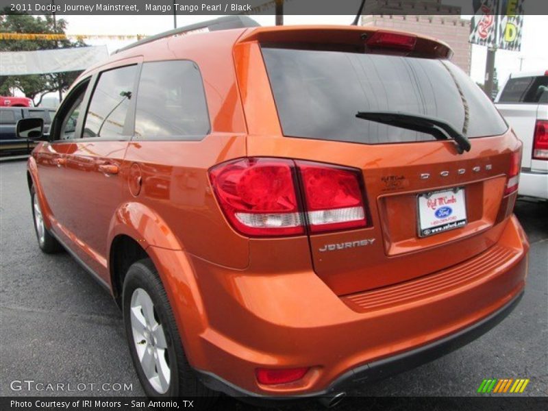 Mango Tango Pearl / Black 2011 Dodge Journey Mainstreet