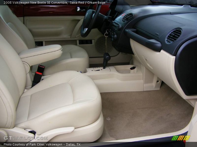 Salsa Red / Cream Beige 2008 Volkswagen New Beetle SE Convertible