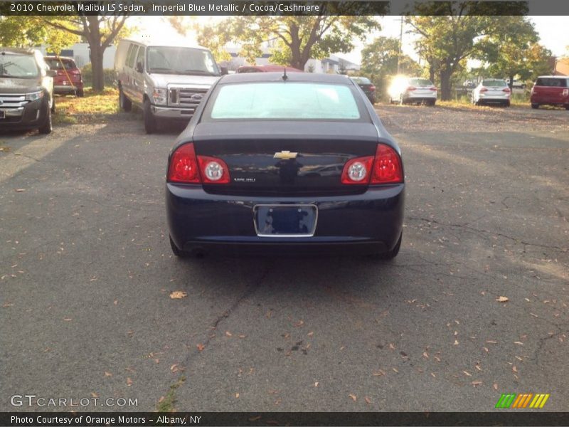 Imperial Blue Metallic / Cocoa/Cashmere 2010 Chevrolet Malibu LS Sedan
