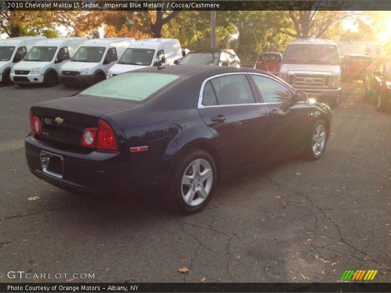Imperial Blue Metallic / Cocoa/Cashmere 2010 Chevrolet Malibu LS Sedan