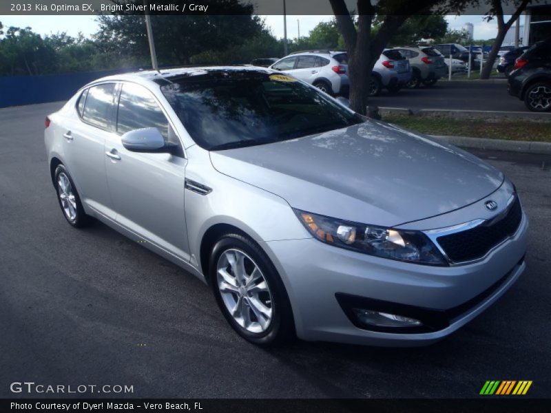 Bright Silver Metallic / Gray 2013 Kia Optima EX