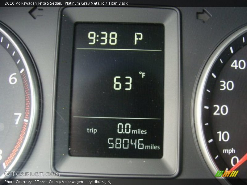 Platinum Grey Metallic / Titan Black 2010 Volkswagen Jetta S Sedan