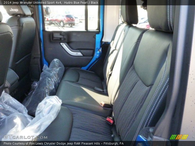 Hydro Blue Pearl / Black 2014 Jeep Wrangler Unlimited Sport 4x4