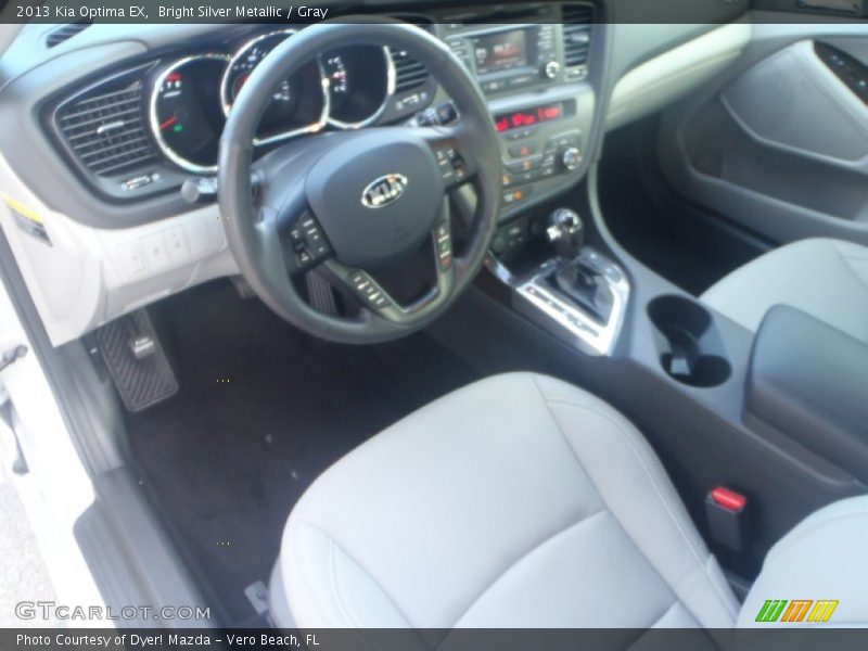 Bright Silver Metallic / Gray 2013 Kia Optima EX