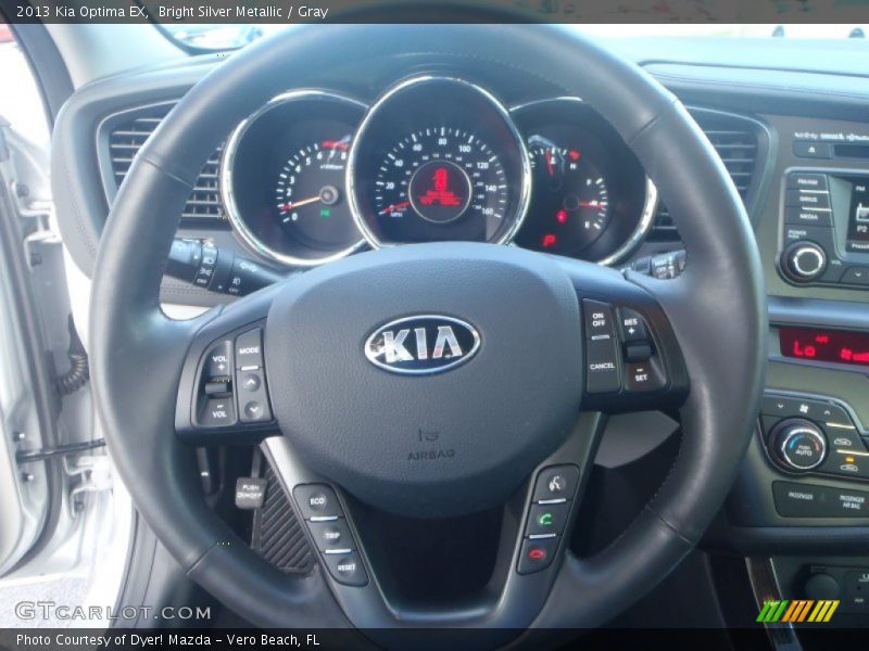 Bright Silver Metallic / Gray 2013 Kia Optima EX