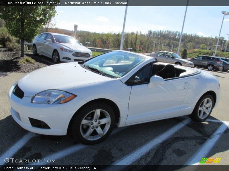 Northstar White Satin / Dark Charcoal 2009 Mitsubishi Eclipse Spyder GS