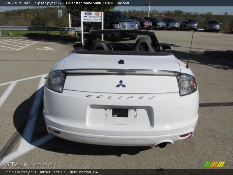 Northstar White Satin / Dark Charcoal 2009 Mitsubishi Eclipse Spyder GS