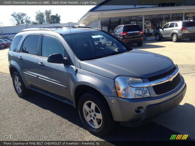 Dark Silver Metallic / Light Gray 2005 Chevrolet Equinox LS AWD