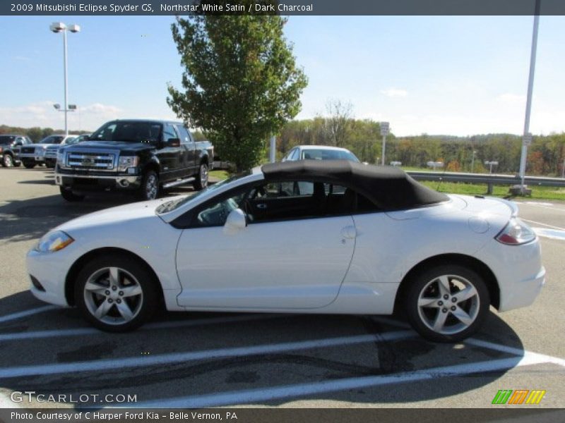 Northstar White Satin / Dark Charcoal 2009 Mitsubishi Eclipse Spyder GS