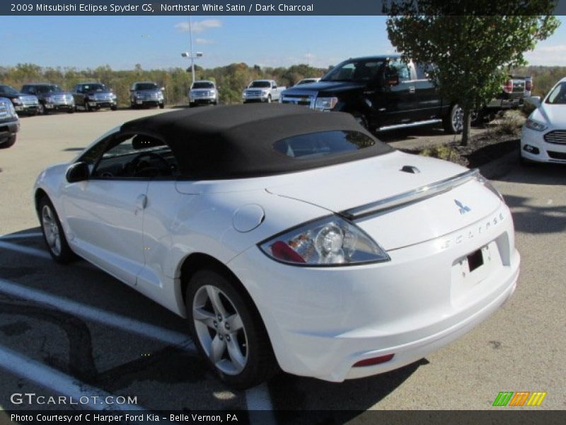 Northstar White Satin / Dark Charcoal 2009 Mitsubishi Eclipse Spyder GS