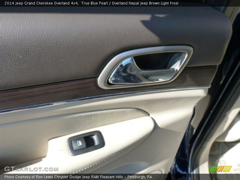True Blue Pearl / Overland Nepal Jeep Brown Light Frost 2014 Jeep Grand Cherokee Overland 4x4