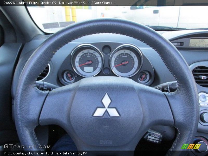 Northstar White Satin / Dark Charcoal 2009 Mitsubishi Eclipse Spyder GS