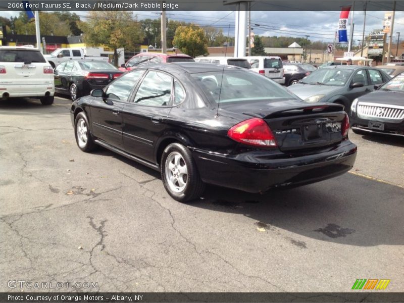 Black / Medium/Dark Pebble Beige 2006 Ford Taurus SE