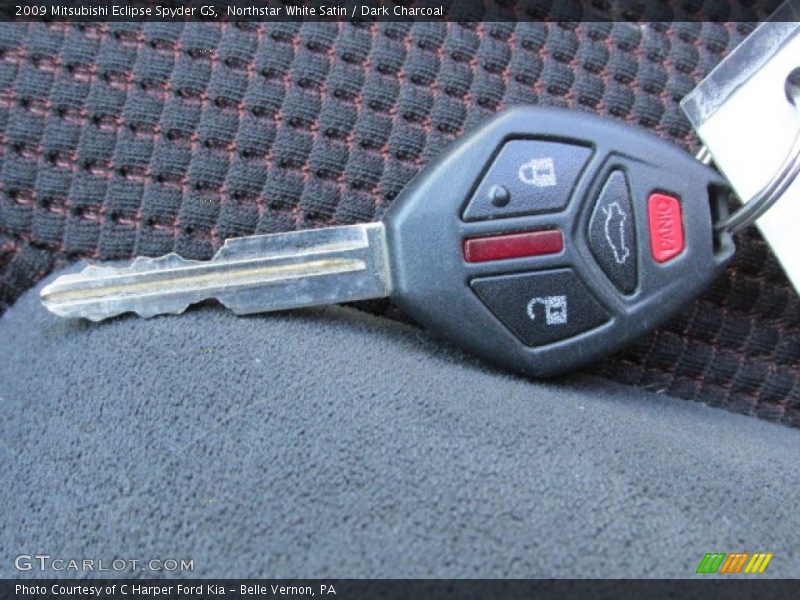 Northstar White Satin / Dark Charcoal 2009 Mitsubishi Eclipse Spyder GS