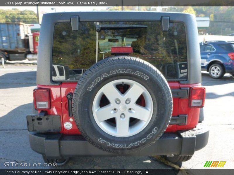 Flame Red / Black 2014 Jeep Wrangler Unlimited Sport 4x4