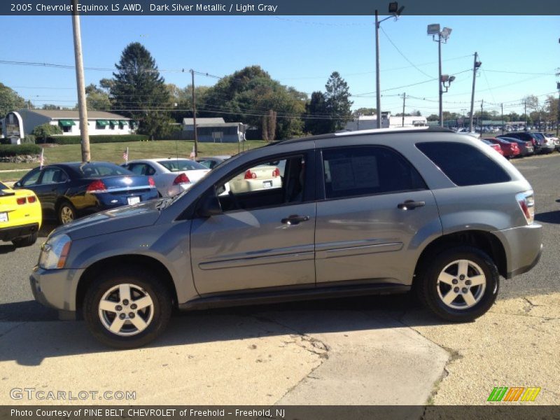 Dark Silver Metallic / Light Gray 2005 Chevrolet Equinox LS AWD