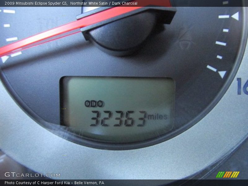 Northstar White Satin / Dark Charcoal 2009 Mitsubishi Eclipse Spyder GS