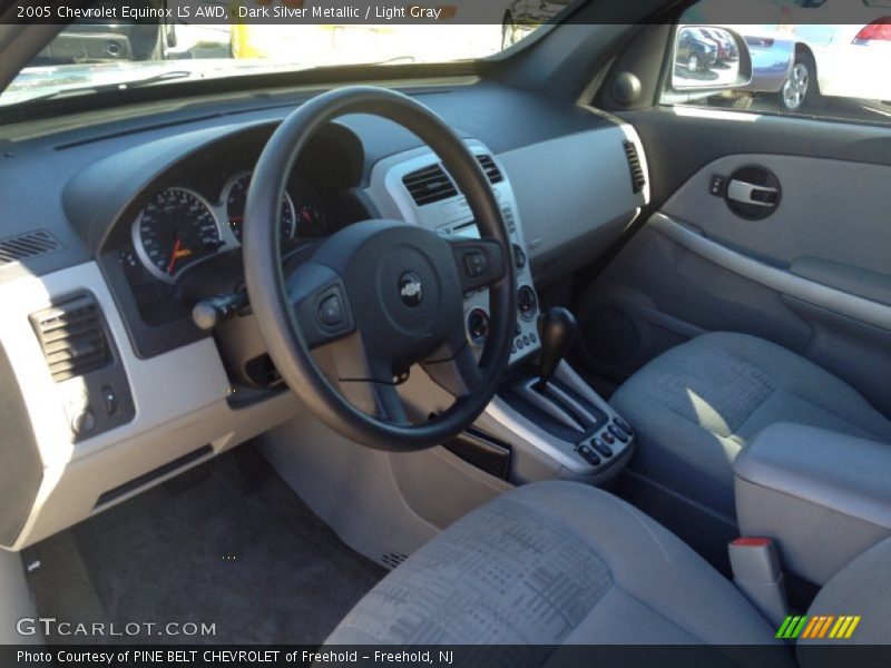 Dark Silver Metallic / Light Gray 2005 Chevrolet Equinox LS AWD