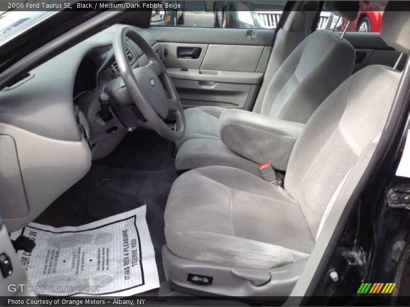 Black / Medium/Dark Pebble Beige 2006 Ford Taurus SE
