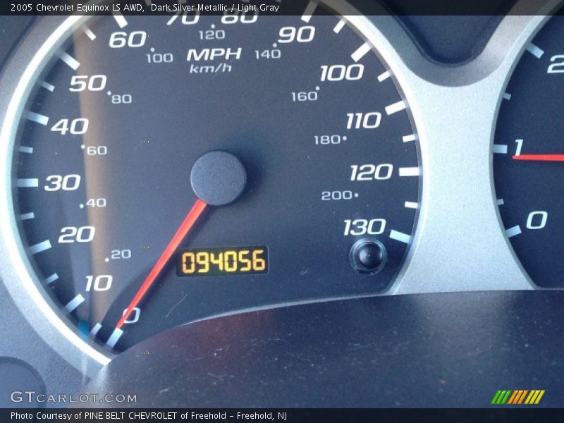 Dark Silver Metallic / Light Gray 2005 Chevrolet Equinox LS AWD