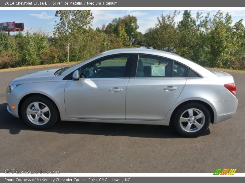 Silver Ice Metallic / Medium Titanium 2014 Chevrolet Cruze LT
