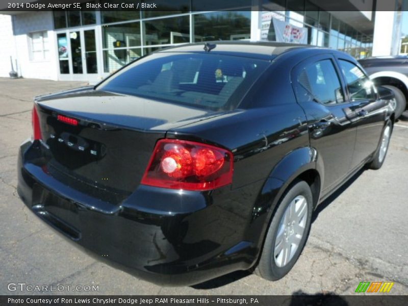 Black Clear Coat / Black 2014 Dodge Avenger SE