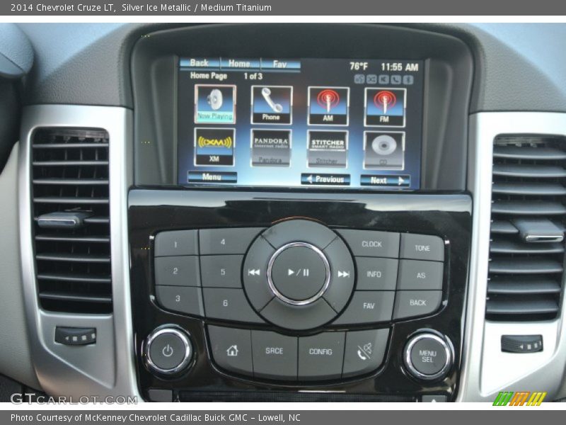 Silver Ice Metallic / Medium Titanium 2014 Chevrolet Cruze LT