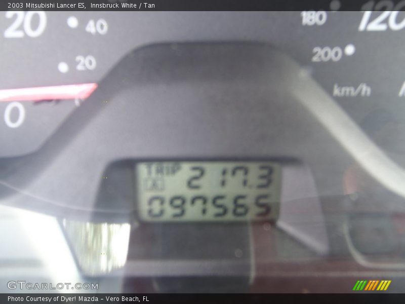 Innsbruck White / Tan 2003 Mitsubishi Lancer ES