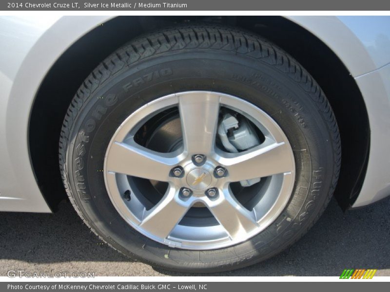 Silver Ice Metallic / Medium Titanium 2014 Chevrolet Cruze LT